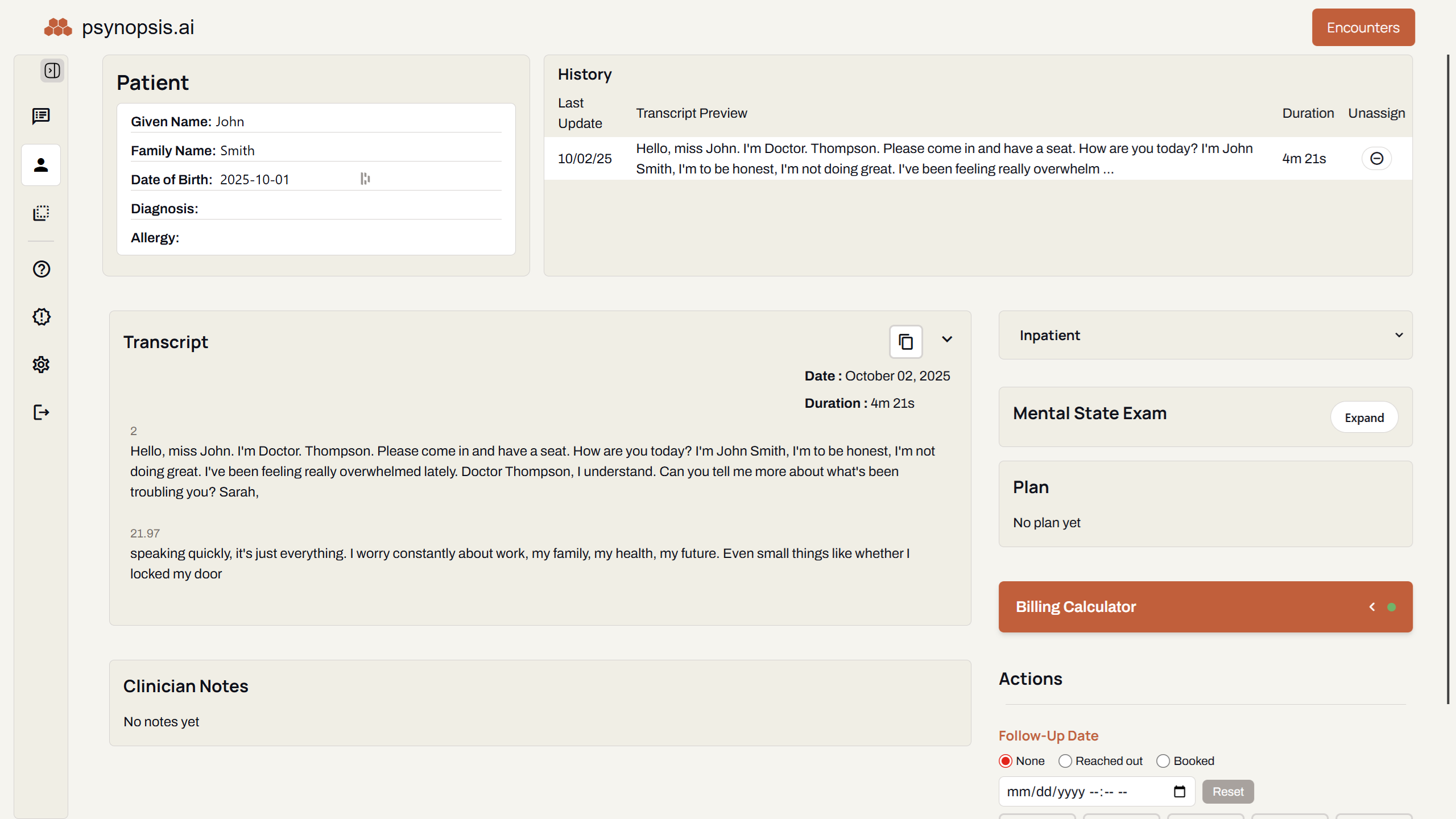 Psynopsis Web Application